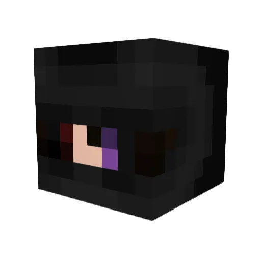 meuc Minecraft avatar head, 3D render