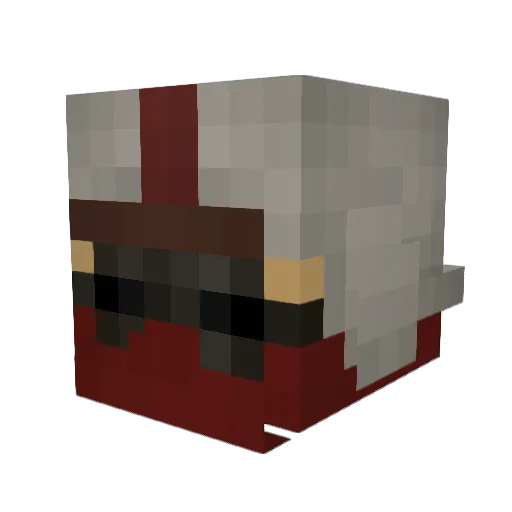 meug Minecraft avatar head, 3D render