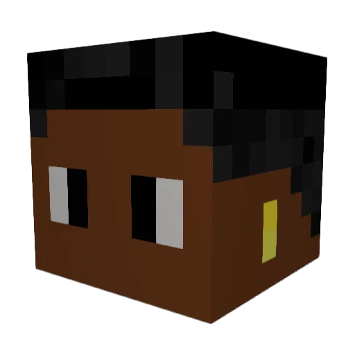 meumodo Minecraft avatar head, 3D render