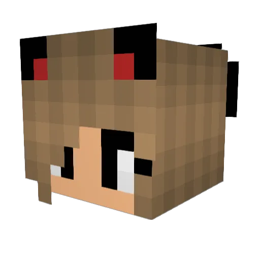 mevandcooper Minecraft avatar head, 3D render