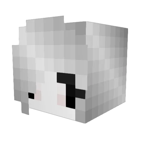 mewasdas Minecraft avatar head, 3D render