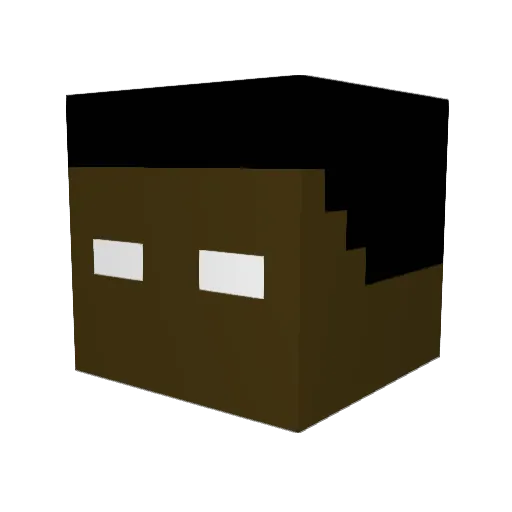 mewchewhue Minecraft avatar head, 3D render