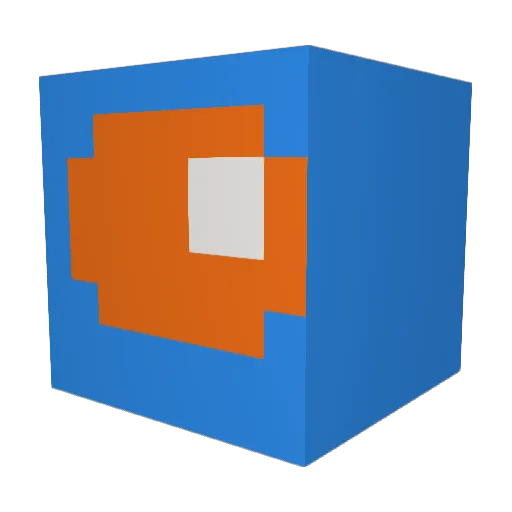 mewcran Minecraft avatar head, 3D render