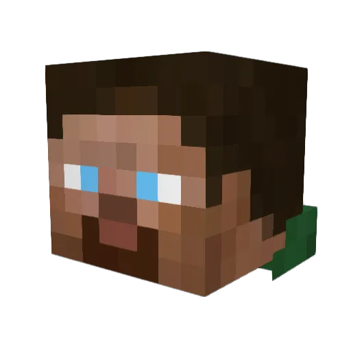 mewdu70 Minecraft avatar head, 3D render