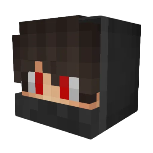 mewe2 Minecraft avatar head, 3D render