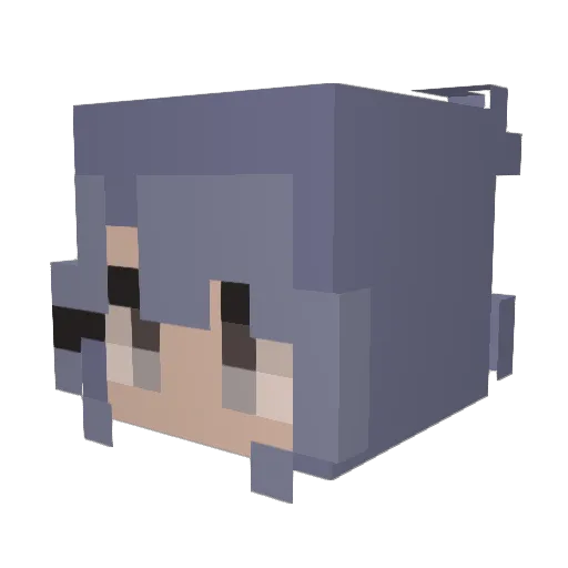 mewee4923 Minecraft avatar head, 3D render