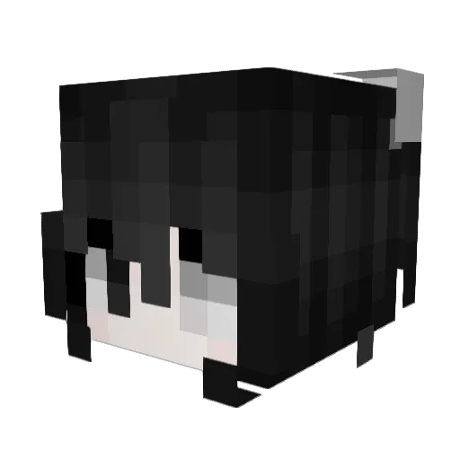 mewfiy Minecraft avatar head, 3D render