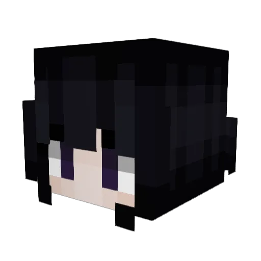 mewhh Minecraft avatar head, 3D render