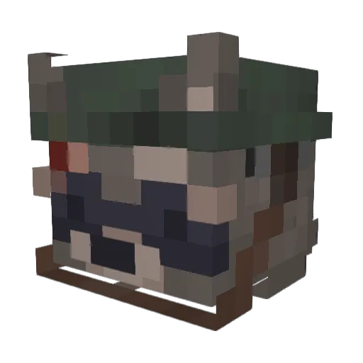 mewhunterz Minecraft avatar head, 3D render