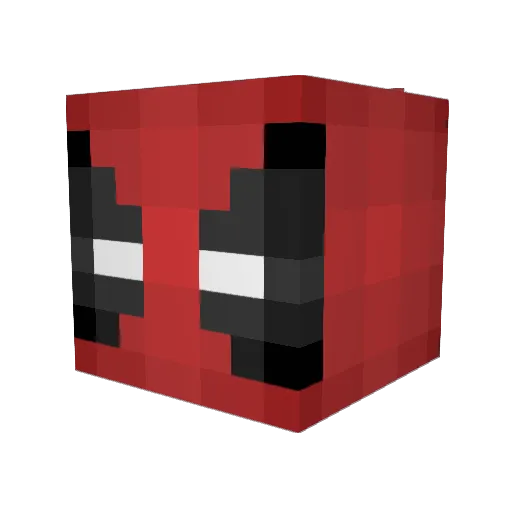 mewirl Minecraft avatar head, 3D render