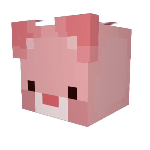 mewiscoming Minecraft avatar head, 3D render