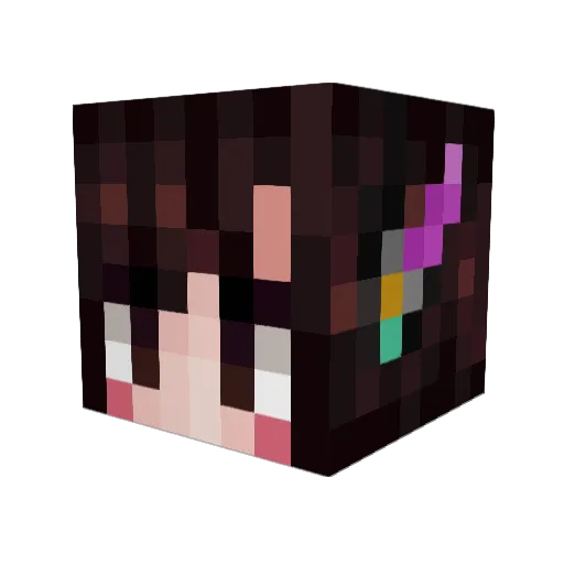 mewmiaous Minecraft avatar head, 3D render