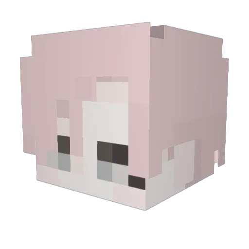mewmmewm Minecraft avatar head, 3D render