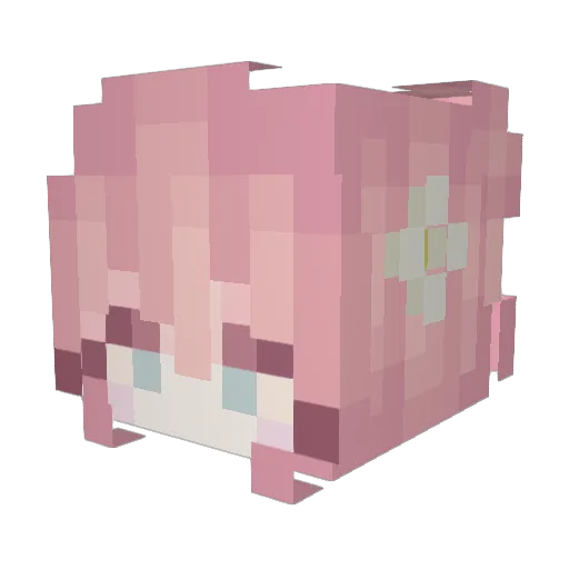 mewnax3 Minecraft avatar head, 3D render