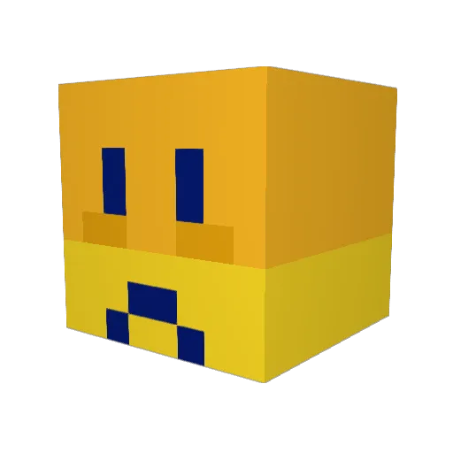 mewtwo1222 Minecraft avatar head, 3D render