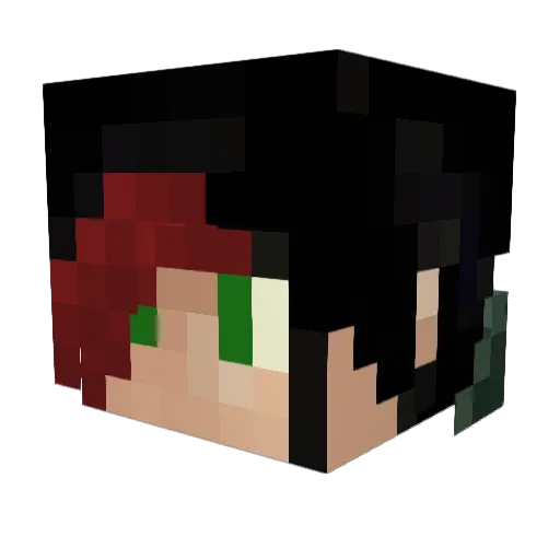 mewtwo1987 Minecraft avatar head, 3D render