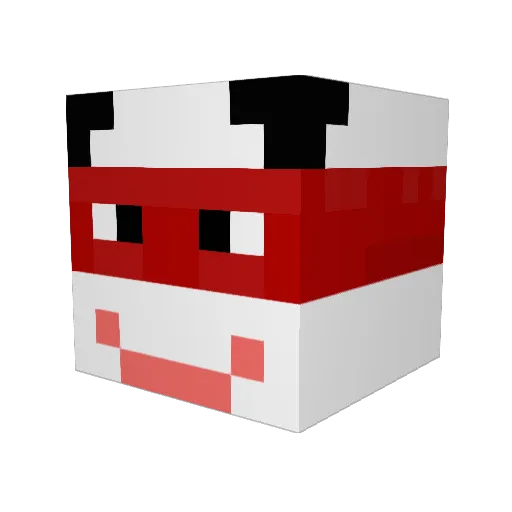 mexf1uffyn1nja Minecraft avatar head, 3D render