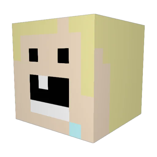mexican8728 Minecraft avatar head, 3D render