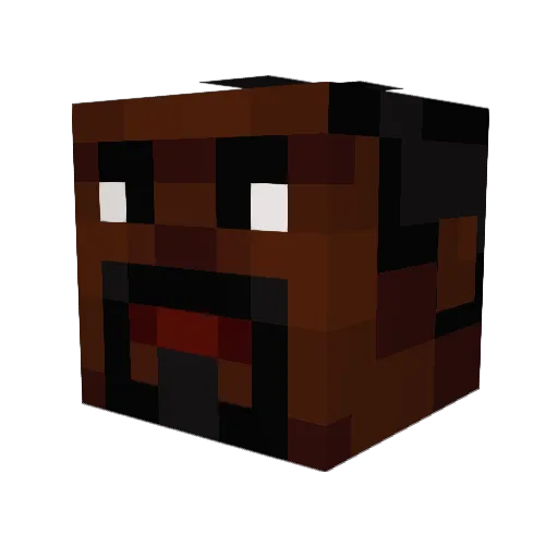mexicanballa Minecraft avatar head, 3D render