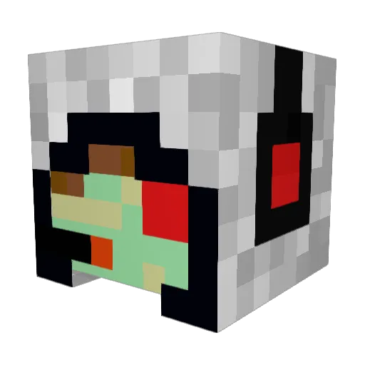 mexicancholo123 Minecraft avatar head, 3D render