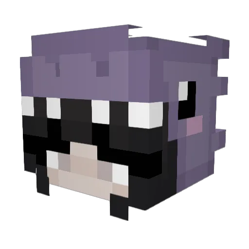 mexzq Minecraft avatar head, 3D render