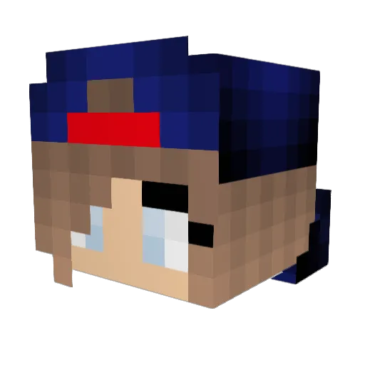 meyf Minecraft avatar head, 3D render