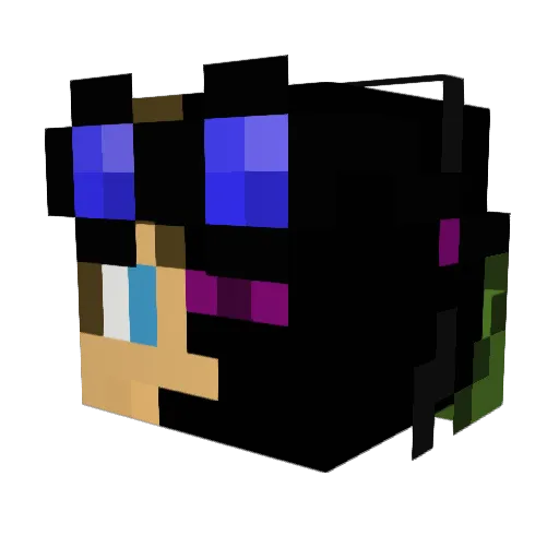 mezno Minecraft avatar head, 3D render