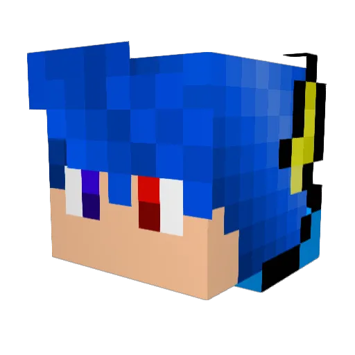 mf150ps Minecraft avatar head, 3D render