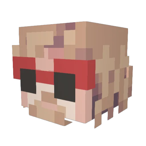 mf_mntdew Minecraft avatar head, 3D render