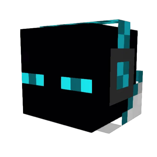mf_stream Minecraft avatar head, 3D render