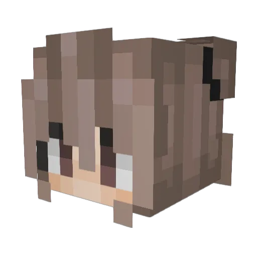 mfashley Minecraft avatar head, 3D render