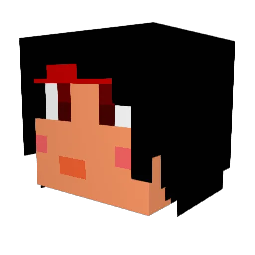 mfaulk Minecraft avatar head, 3D render
