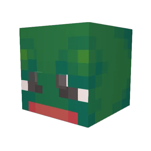 mfeasy Minecraft avatar head, 3D render