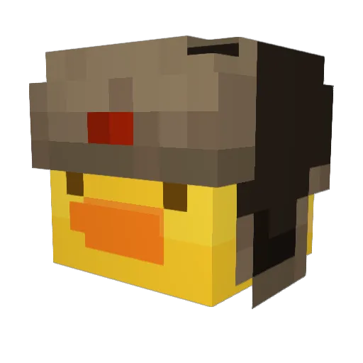 mfgl2022 Minecraft avatar head, 3D render