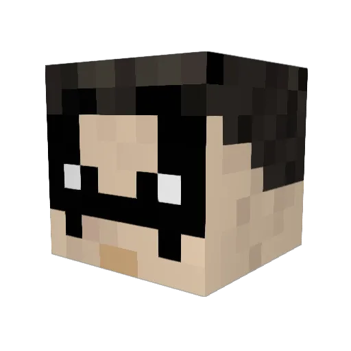 mfmaggie Minecraft avatar head, 3D render