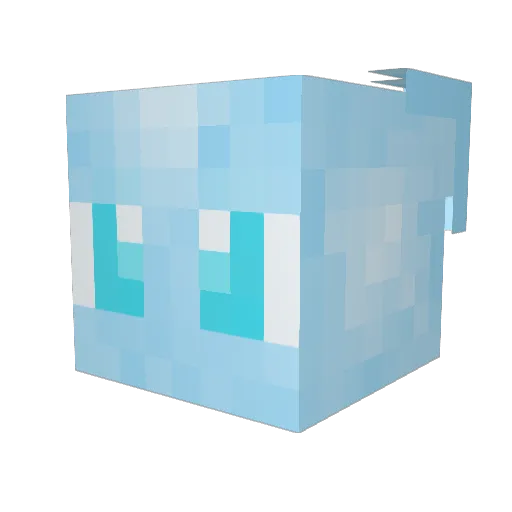 mfpy Minecraft avatar head, 3D render