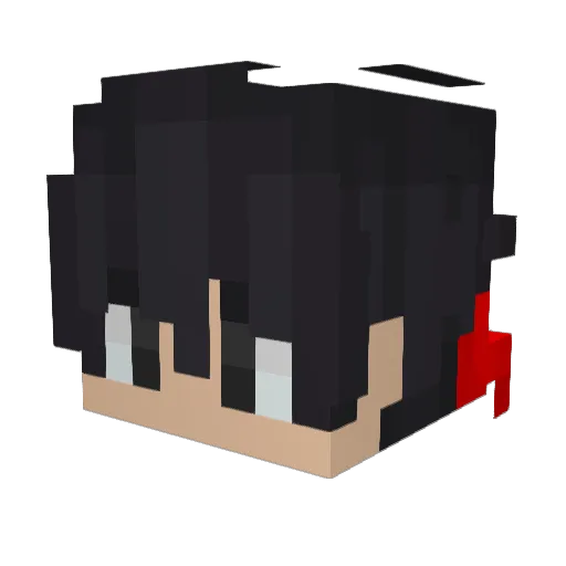mfriis07 Minecraft avatar head, 3D render