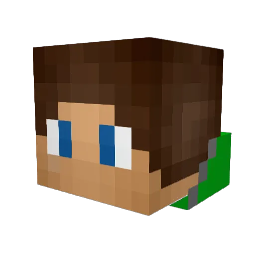 mfsmw7 Minecraft avatar head, 3D render