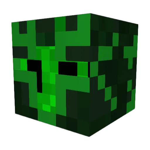 mg25coa Minecraft avatar head, 3D render