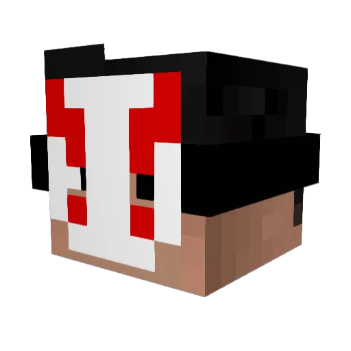 mg438 Minecraft avatar head, 3D render