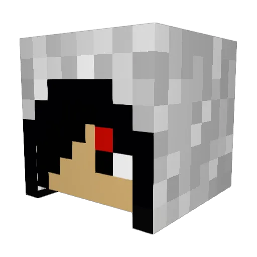 mgagymnast Minecraft avatar head, 3D render