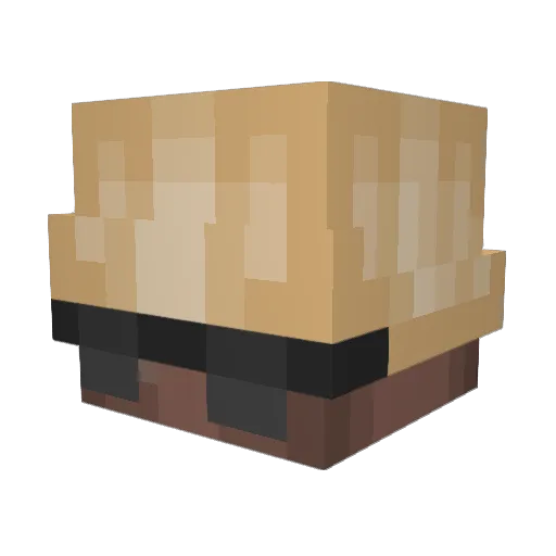 mgameman Minecraft avatar head, 3D render