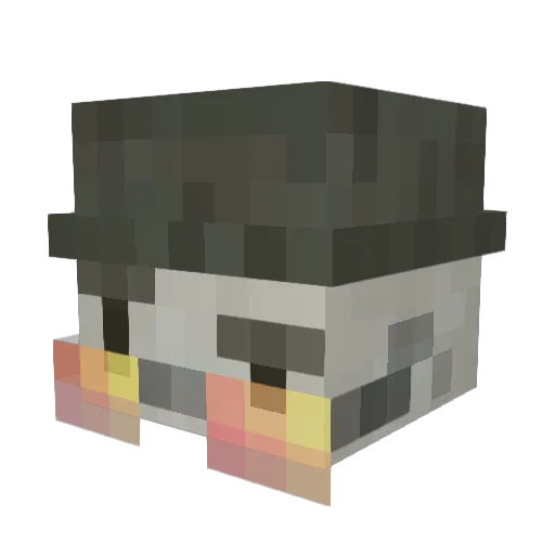mgamgam Minecraft avatar head, 3D render