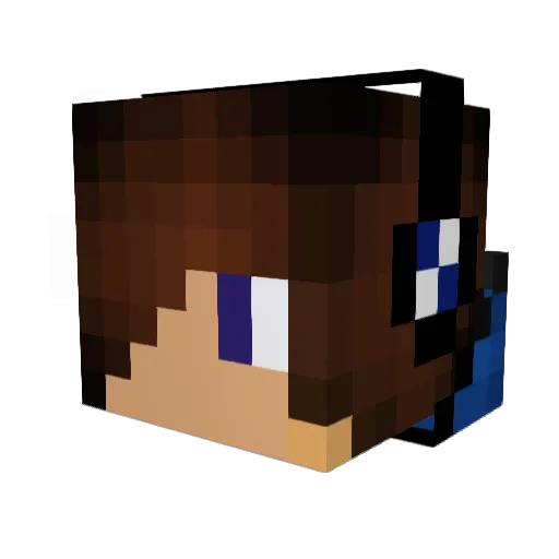 mgaminer Minecraft avatar head, 3D render