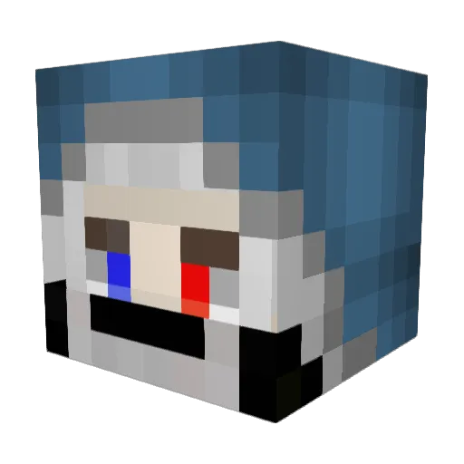 mgb22 Minecraft avatar head, 3D render