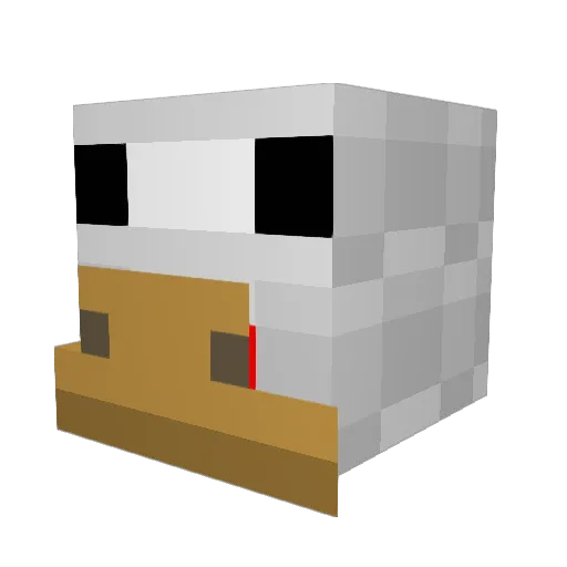 mgbriel Minecraft avatar head, 3D render