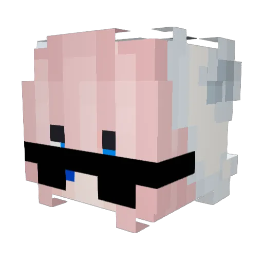 mggamers Minecraft avatar head, 3D render