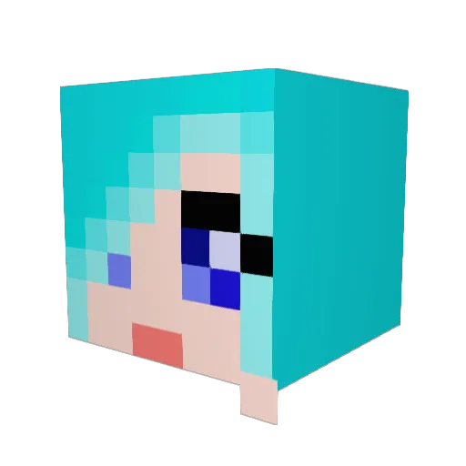 mgirl2788 Minecraft avatar head, 3D render