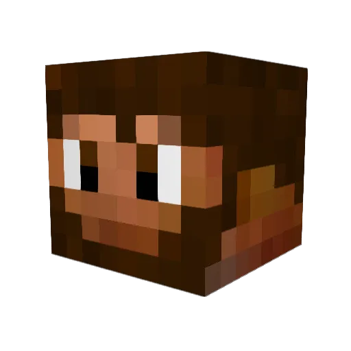 mgkezer Minecraft avatar head, 3D render