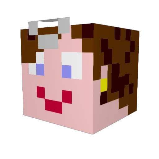 mgmansell Minecraft avatar head, 3D render